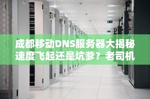 成都移动DNS服务器大揭秘速度飞起还是坑爹？老司机实测教你优化网络！