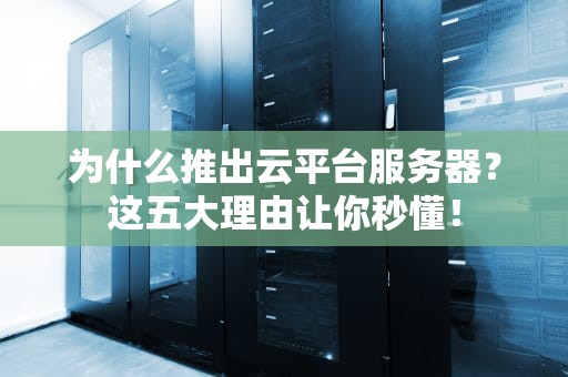 为什么推出云平台服务器？这五大理由让你秒懂！