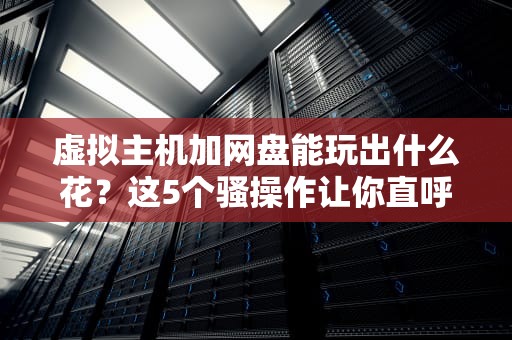 虚拟主机加网盘能玩出什么花？这5个骚操作让你直呼“真香”！