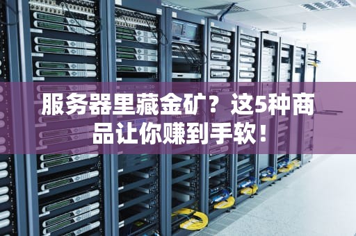 服务器里藏金矿？这5种商品让你赚到手软！