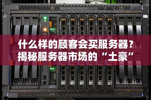 什么样的顾客会买服务器？揭秘服务器市场的“土豪”与“极客”