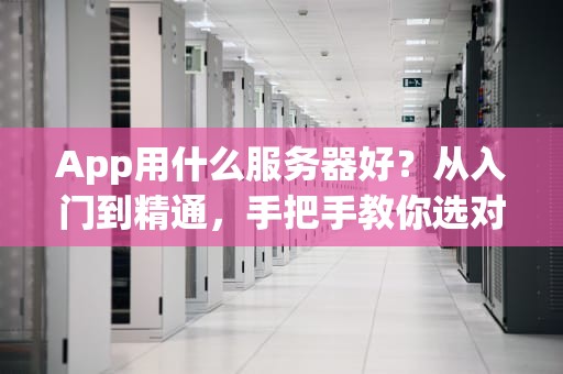 App用什么服务器好？从入门到精通，手把手教你选对“服务器老公”！