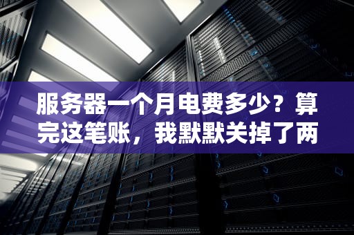 服务器一个月电费多少？算完这笔账，我默默关掉了两台机