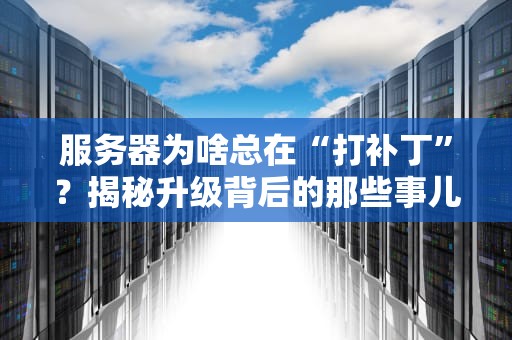 服务器为啥总在“打补丁”？揭秘升级背后的那些事儿！