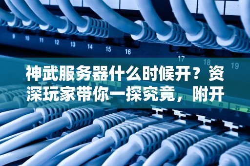 神武服务器什么时候开？资深玩家带你一探究竟，附开服时间预测！