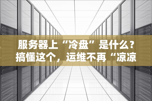 服务器上“冷盘”是什么？搞懂这个，运维不再“凉凉”！