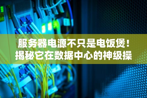 服务器电源不只是电饭煲！揭秘它在数据中心的神级操作
