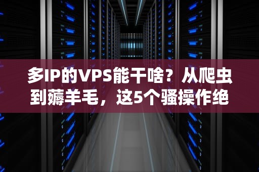 多IP的VPS能干啥？从爬虫到薅羊毛，这5个骚操作绝了！