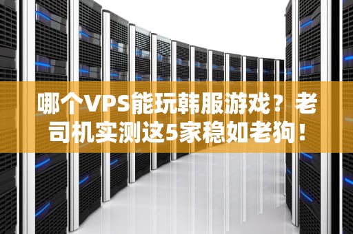 哪个VPS能玩韩服游戏？老司机实测这5家稳如老狗！