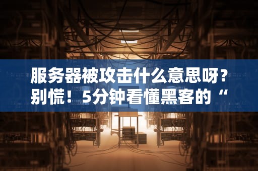 服务器被攻击什么意思呀？别慌！5分钟看懂黑客的“花式操作”和防御秘籍！