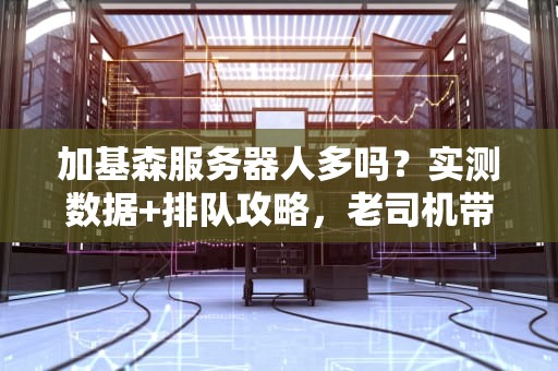 加基森服务器人多吗？实测数据+排队攻略，老司机带你避坑！