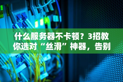什么服务器不卡顿？3招教你选对“丝滑”神器，告别PPT式体验！