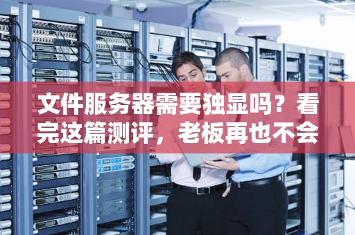 文件服务器需要独显吗？看完这篇测评，老板再也不会乱花钱了！