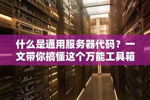 什么是通用服务器代码？一文带你搞懂这个万能工具箱！