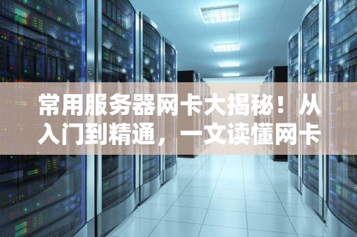 常用服务器网卡大揭秘！从入门到精通，一文读懂网卡那些事儿