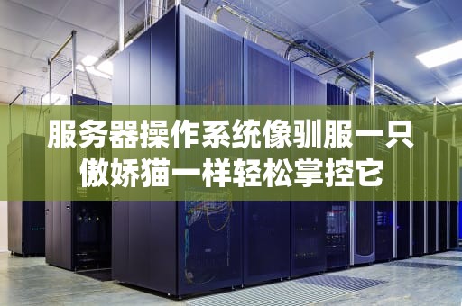 服务器操作系统像驯服一只傲娇猫一样轻松掌控它