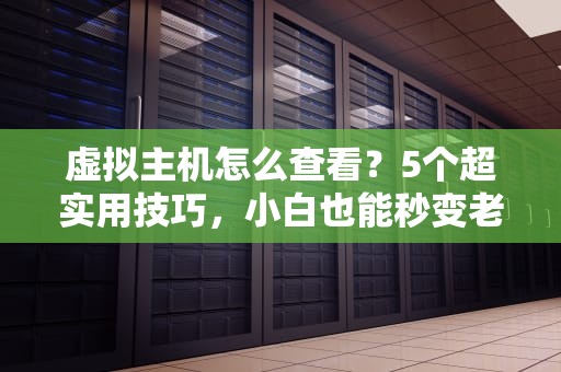 虚拟主机怎么查看？5个超实用技巧，小白也能秒变老司机！