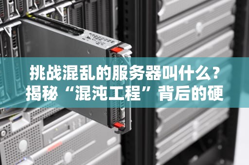 挑战混乱的服务器叫什么？揭秘“混沌工程”背后的硬核技术！
