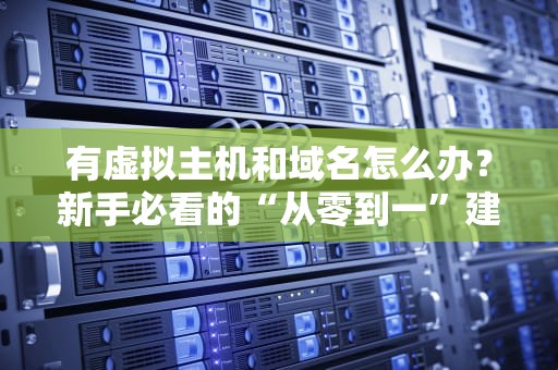 有虚拟主机和域名怎么办？新手必看的“从零到一”建站指南！