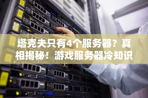 塔克夫只有4个服务器？真相揭秘！游戏服务器冷知识大起底