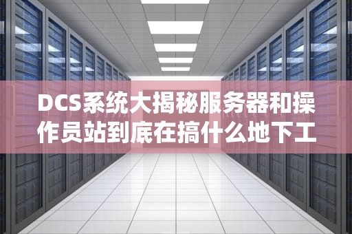 DCS系统大揭秘服务器和操作员站到底在搞什么地下工作？