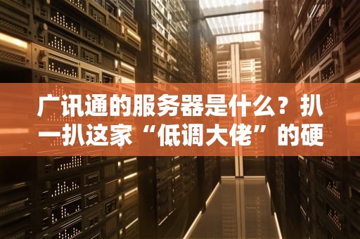 广讯通的服务器是什么？扒一扒这家“低调大佬”的硬核实力！