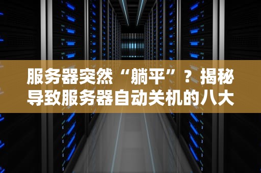 服务器突然“躺平”？揭秘导致服务器自动关机的八大元凶！