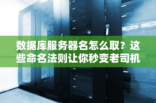 数据库服务器名怎么取？这些命名法则让你秒变老司机！