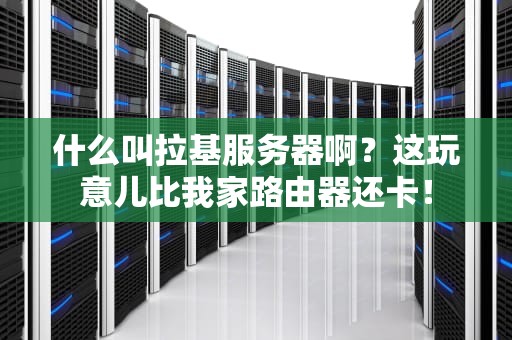 什么叫拉基服务器啊？这玩意儿比我家路由器还卡！