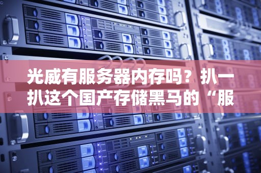 光威有服务器内存吗？扒一扒这个国产存储黑马的“服务器级”实力！