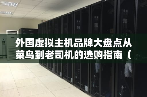 外国虚拟主机品牌大盘点从菜鸟到老司机的选购指南（附避坑秘籍）