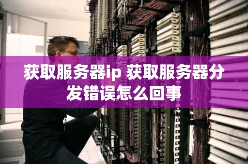 获取服务器ip 获取服务器分发错误怎么回事