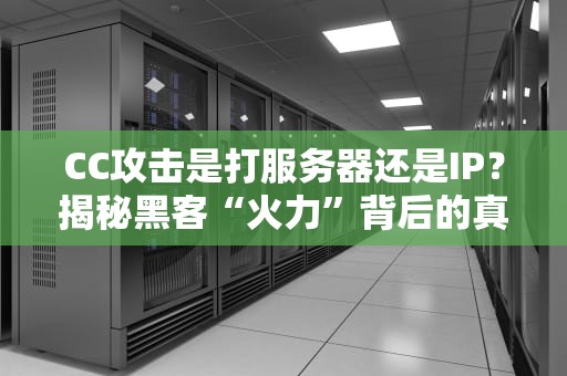 CC攻击是打服务器还是IP？揭秘黑客“火力”背后的真相！