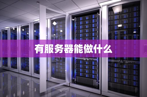 有服务器能做什么