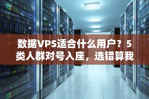 数据VPS适合什么用户？5类人群对号入座，选错算我输！