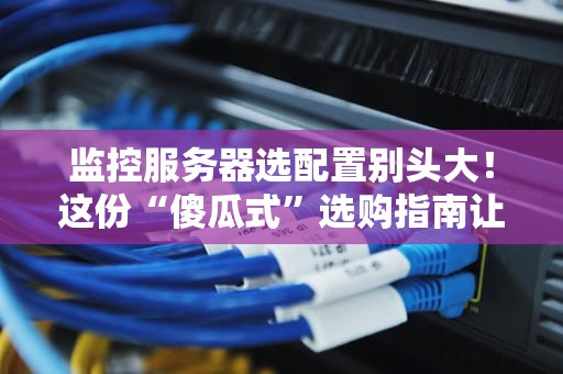 监控服务器选配置别头大！这份“傻瓜式”选购指南让你秒变老司机