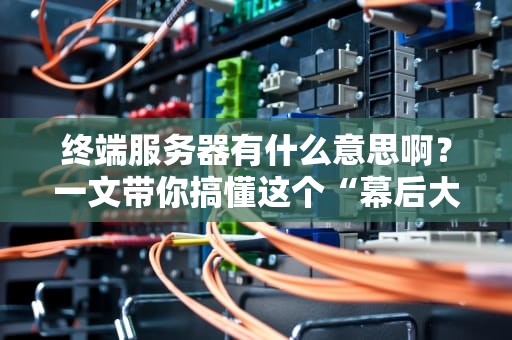 终端服务器有什么意思啊？一文带你搞懂这个“幕后大佬”的硬核实力！