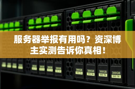 服务器举报有用吗？资深博主实测告诉你真相！