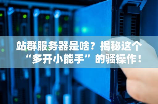站群服务器是啥？揭秘这个“多开小能手”的骚操作！