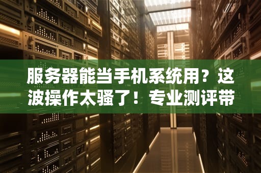 服务器能当手机系统用？这波操作太骚了！专业测评带你开脑洞