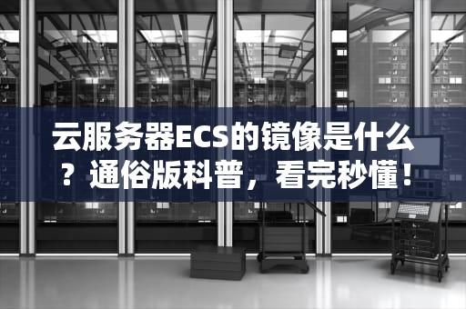 云服务器ECS的镜像是什么？通俗版科普，看完秒懂！