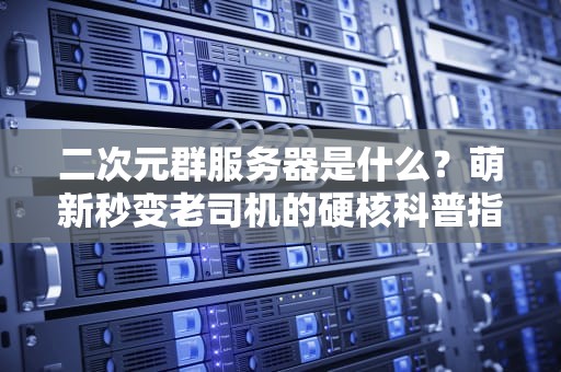 二次元群服务器是什么？萌新秒变老司机的硬核科普指南！