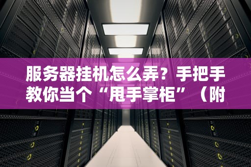 服务器挂机怎么弄？手把手教你当个“甩手掌柜”（附防翻车指南）