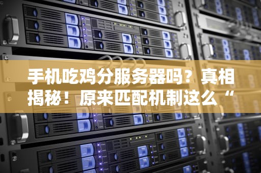 手机吃鸡分服务器吗？真相揭秘！原来匹配机制这么“骚”