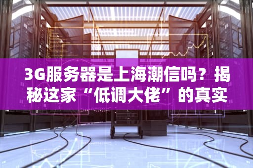 3G服务器是上海潮信吗？揭秘这家“低调大佬”的真实身份！