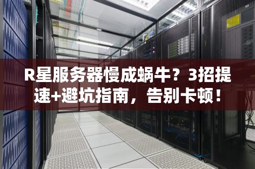 R星服务器慢成蜗牛？3招提速+避坑指南，告别卡顿！