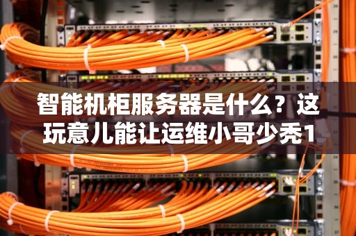 智能机柜服务器是什么？这玩意儿能让运维小哥少秃10年！