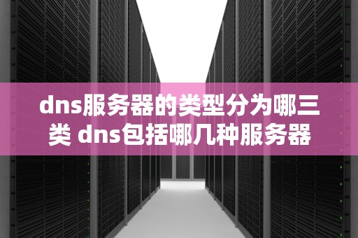 dns服务器的类型分为哪三类 dns包括哪几种服务器