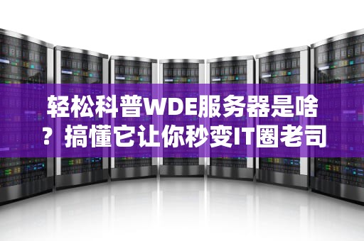 轻松科普WDE服务器是啥？搞懂它让你秒变IT圈老司机！