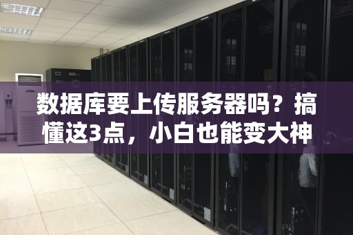 数据库要上传服务器吗？搞懂这3点，小白也能变大神！